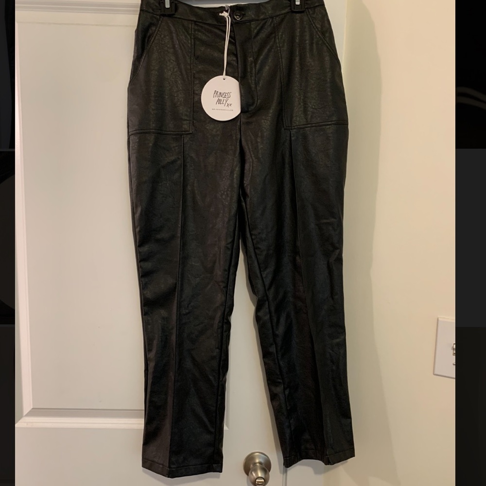 Princess Polly leather pants !!
